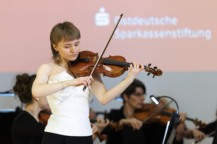 Leonie Seemann anlässlich des 30-jährigenJubiläums der Ostdeutschen Sparkassenstiftung
